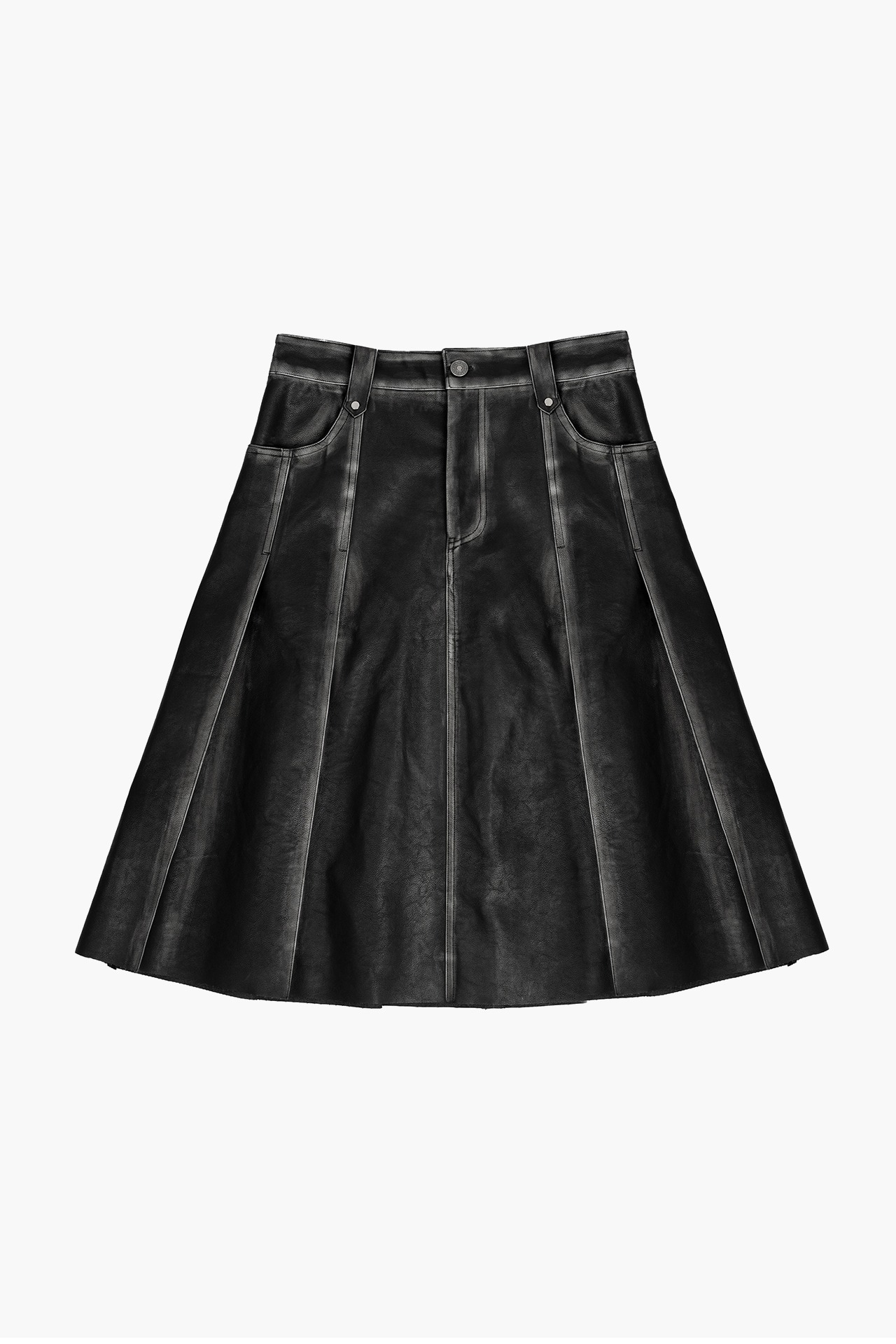 VINTAGE WASHING LEATHER SKIRT  [6th pre-order]